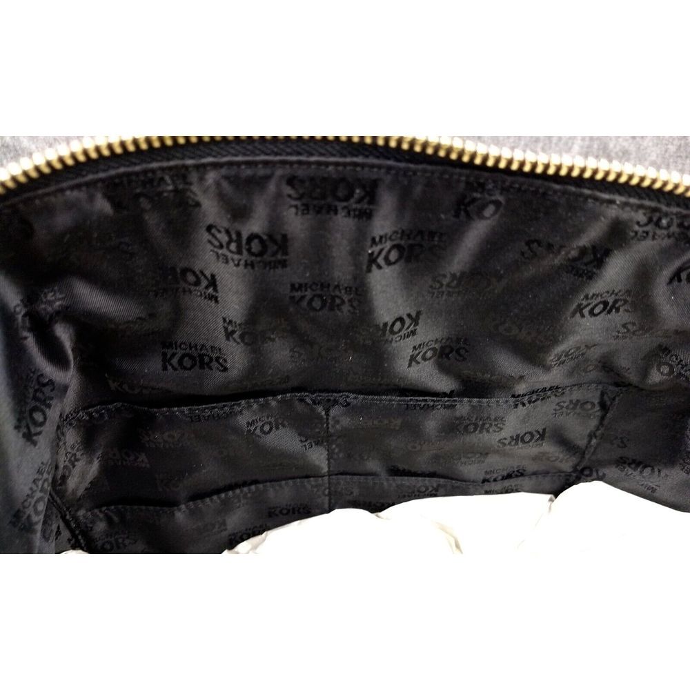 Michael Kors Leather Beckett Satchel Black Crossbody Strap MK‎ Padlock Charm NWT - Picture 15 of 16